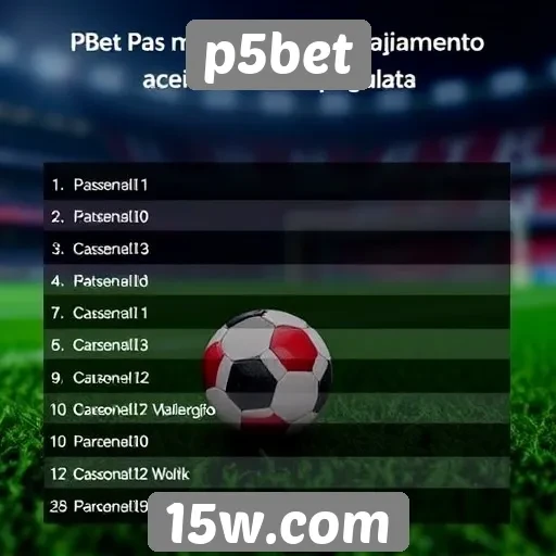 Métodos de pagamento aceitos no p5bet